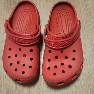 Crocs Kids' Classic Clogs - Red M(4) W(6)